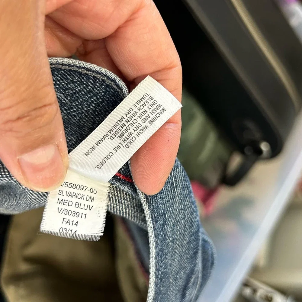 Banana Republic Varick Slim Fit Blue Denim 100% Cotton Men's Jeans 31W x 32L - Picture 10 of 11